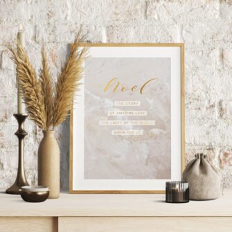 A4 Kerstposter: Noel