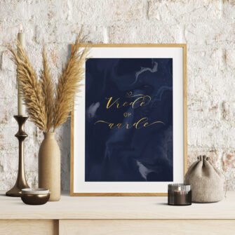 A4 Kerstposter: Vrede op aarde