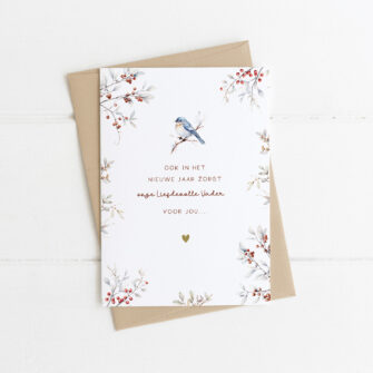 Dubbele Kerstkaart: Ook in het nieuwe jaar zorgt onze Liefdevolle Vader voor jou....