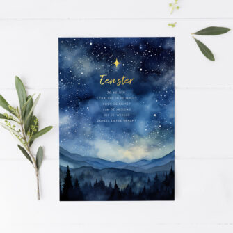 Nieuw ✨ Kerstkaart: Een ster zo helder